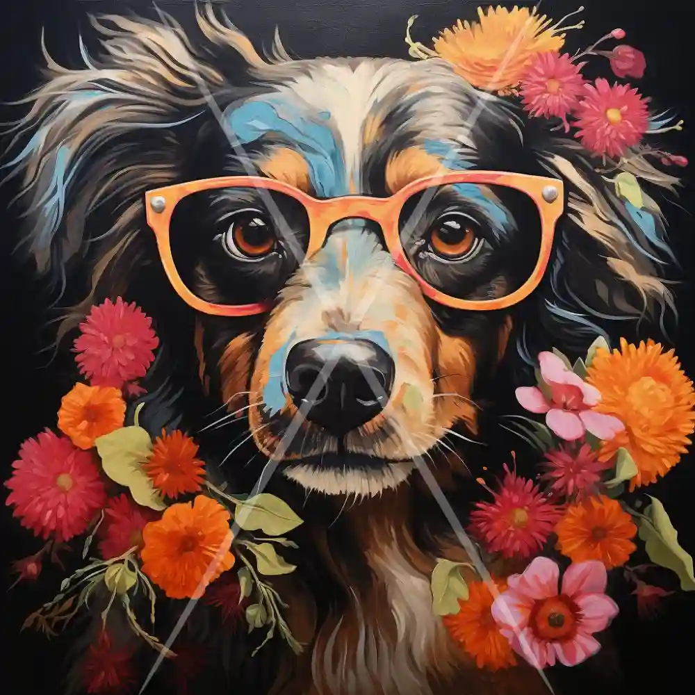 ggaul_dog_with_glasses_and_flowers_around_cartoom_relistic_8c8a28c0-df2e-4455-8135-1d3c2d2941c6.png