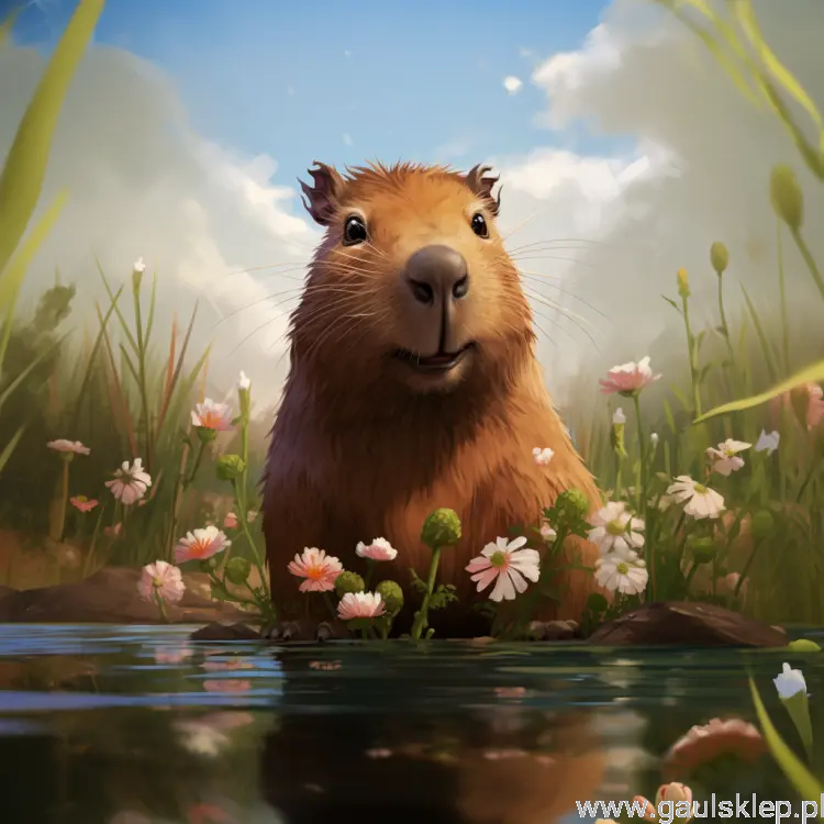 ggaul_capibara_realistic_cartoon_flowers_around_58727a62-73fd-47fb-ae1c-6b738c56c508.png