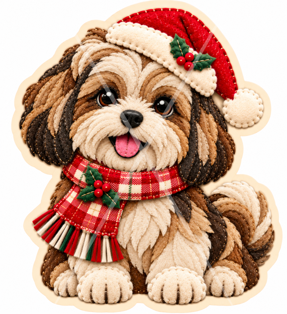 Świąteczny filcowy Shih Tzu.png
