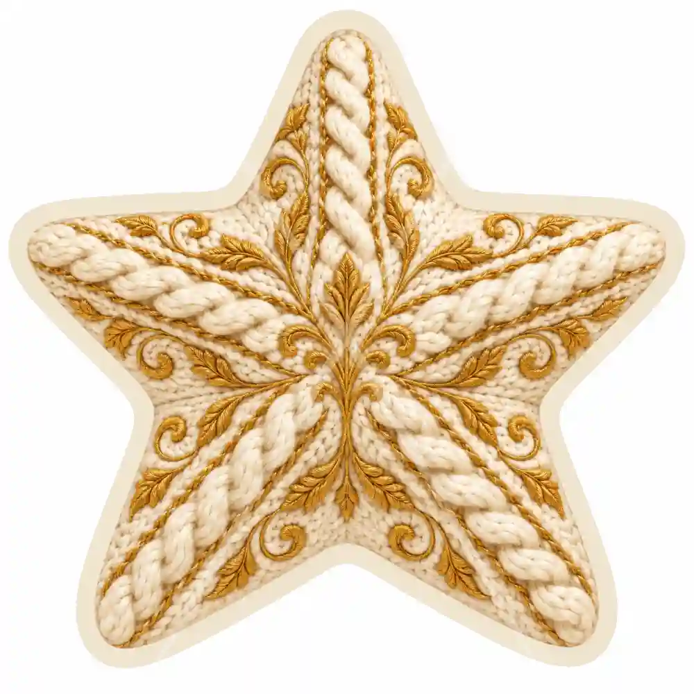 Panel do szycia_ kremowo-złota gwiazda.png